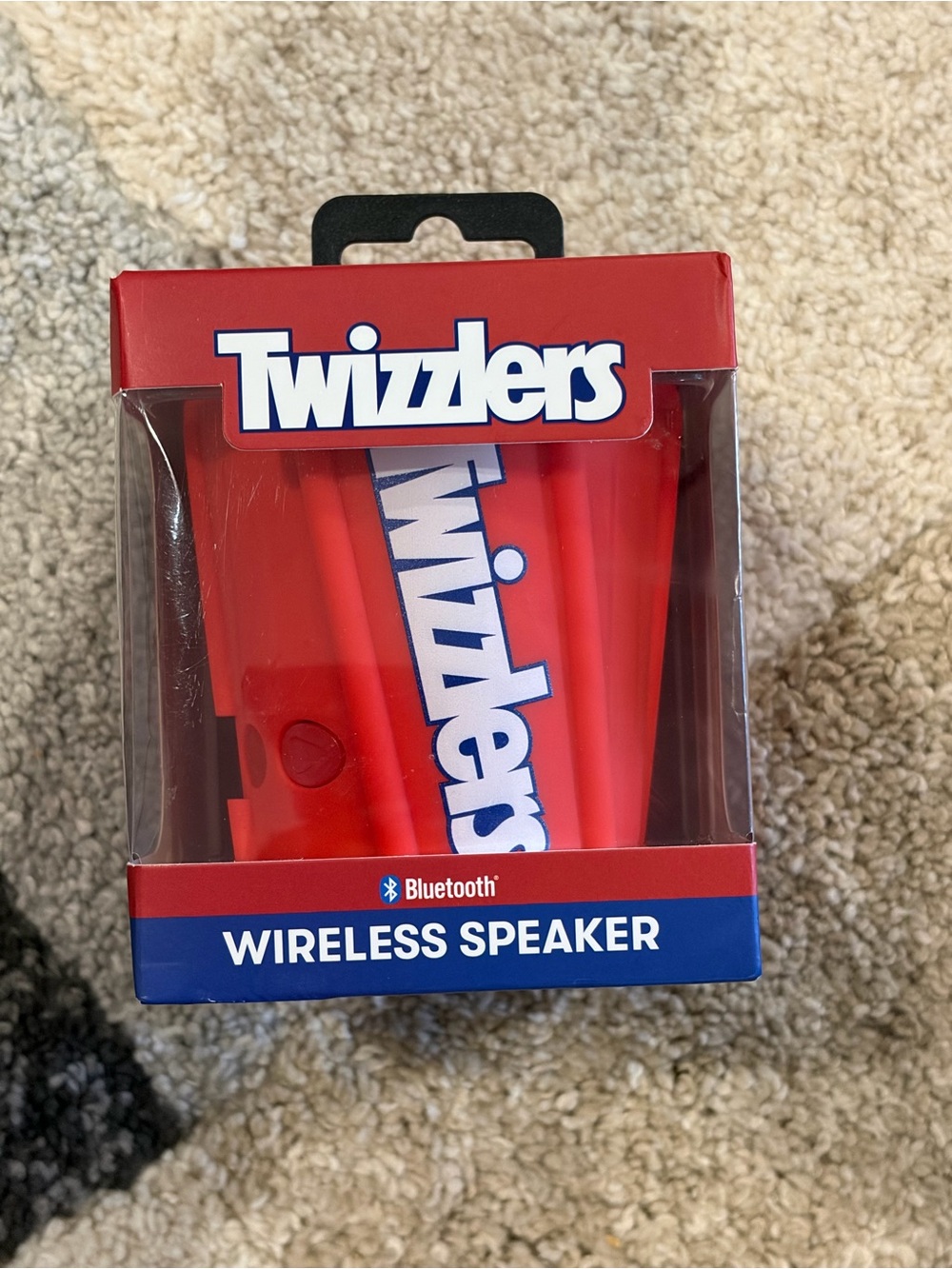 Twizzlers Bluetooth 5.4 Wireless Portable Speaker 5.25" High Red Novelty